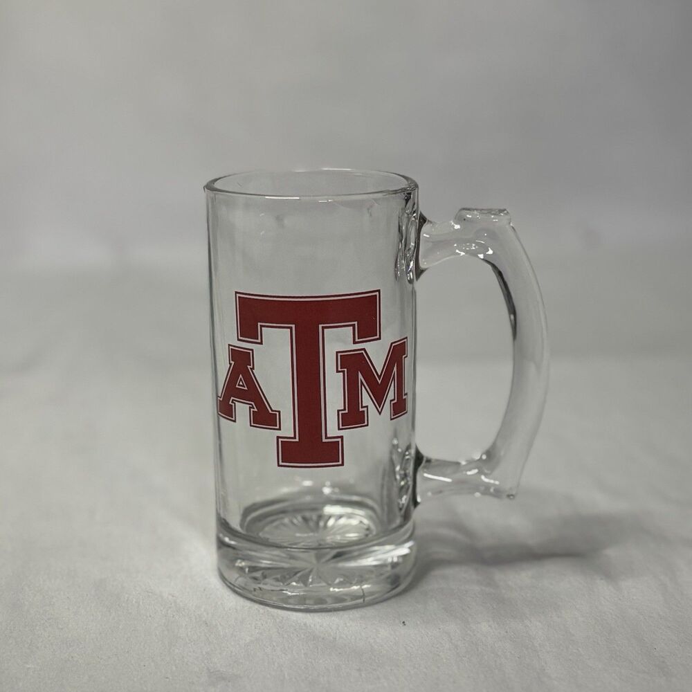 Texas A&M ATM Glass Beer Mug Texas Aggies